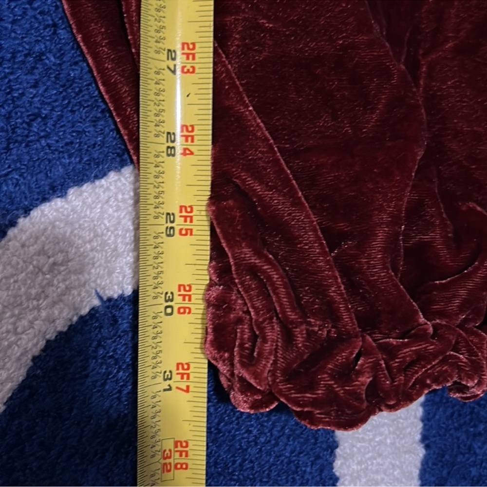 NWOT Free People Lotus Velvet Relaxed Straight Leg Pants - Picture 13 of 15